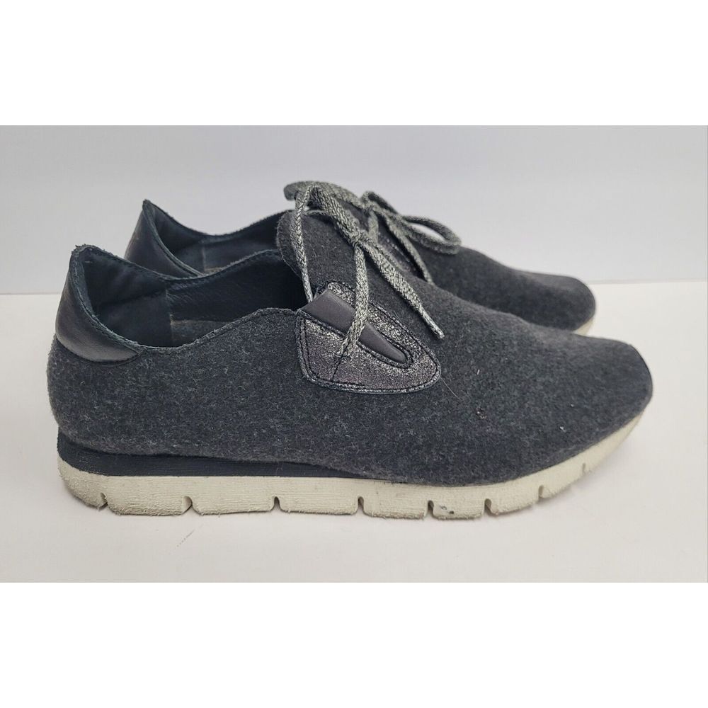 OTBT Radius Athletic Sneakers Shoes Charcoal Gray Leather/textile Womens Sz‎ 10M